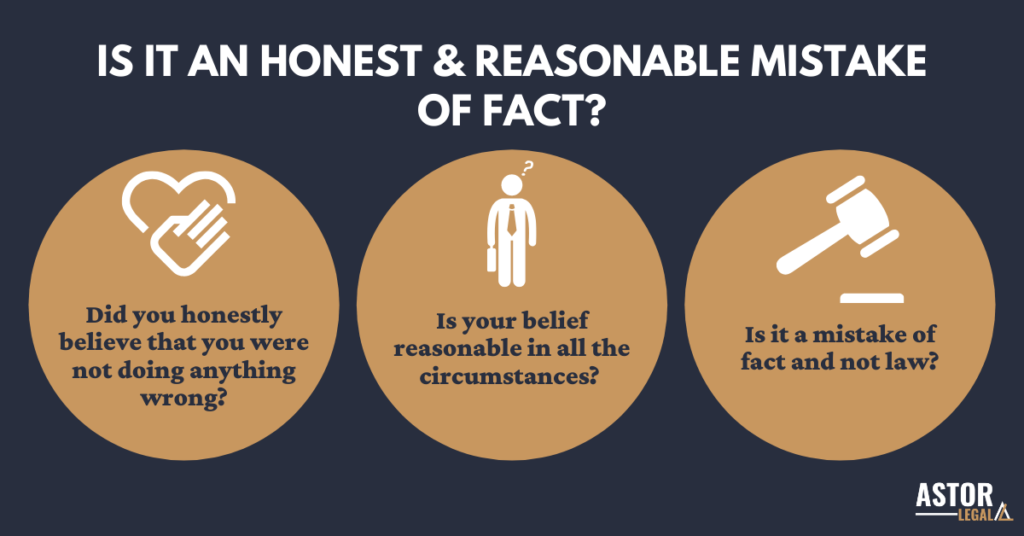 Is it an honest and reasonable mistake?