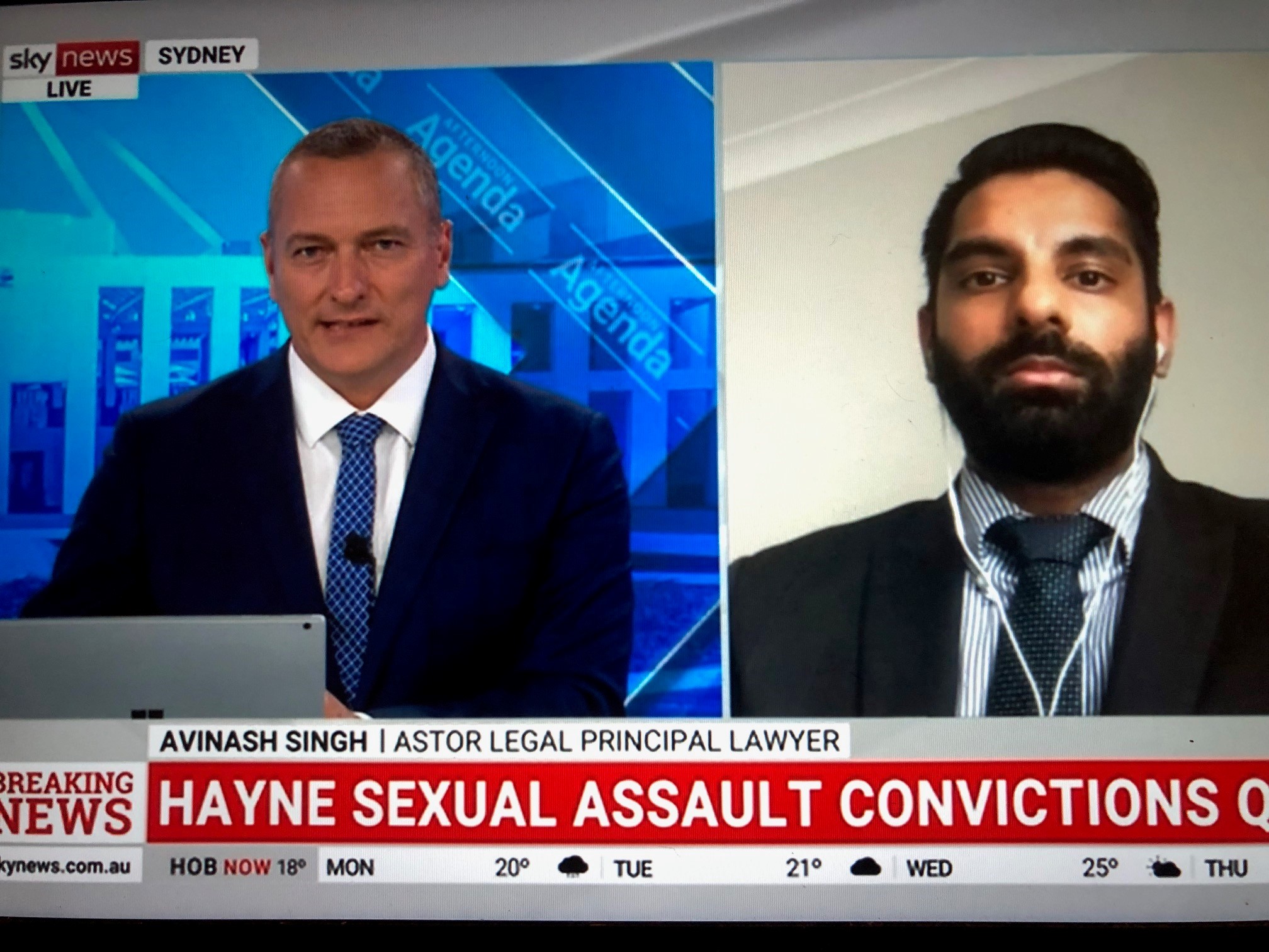 Avinash Singh lawyer jarryd hayne appeal decision